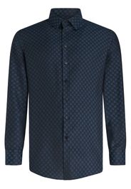 ETRO geometric-print cotton shirt - Blau