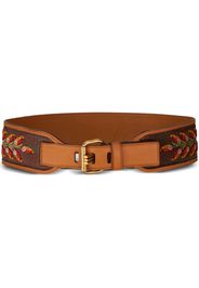 ETRO embroidered buckle-fastening belt - Braun