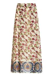 ETRO Seidenkleid mit Print - Nude