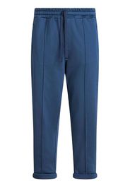 ETRO logo-embroidered jersey trousers - Blau