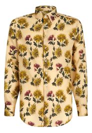 ETRO botanical-print cotton shirt - Gelb