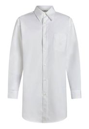 ETRO Pegaso motif-embroidered cotton shirt - Weiß