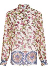 ETRO Seidenhemd mit Beeren-Print - Weiß