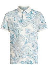 ETRO paisley-print cotton polo shirt - Weiß