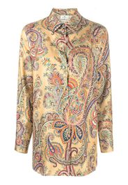 ETRO paisley-print silk shirt - Nude