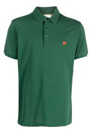 ETRO logo-embroidered polo shirt - Grün