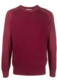 ETRO logo-embroidered virgin-wool jumper - Rot