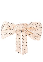 ETRO polka-dot print silk bow tie - Nude