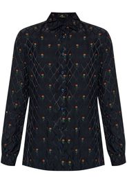 ETRO Florales Hemd - Blau