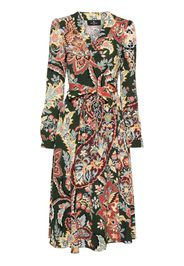 ETRO Florales Krepp-Midikleid - Grün