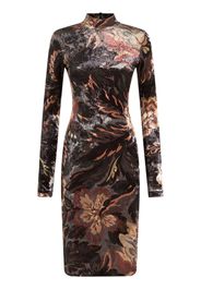 ETRO Chenille-Midikleid mit Print - Schwarz