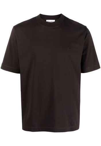 Etudes embroidered-logo cotton T-shirt - Braun