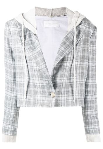 Fabiana Filippi Karierter Cropped-Blazer - Grau