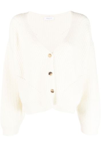 Fabiana Filippi V-neck knitted cardigan - Weiß