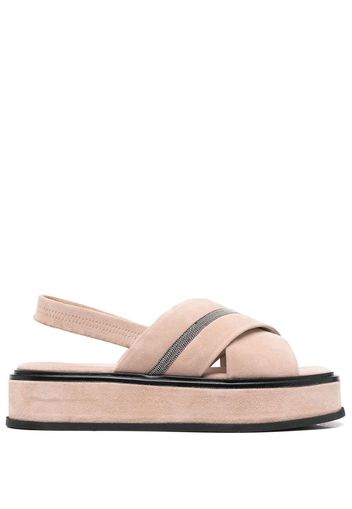 Fabiana Filippi 45mm chunky open-toe sandals - Nude