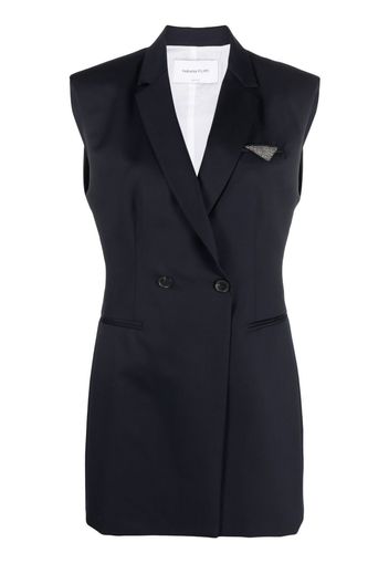 Fabiana Filippi sleeveless merino-wool blazer - Blau