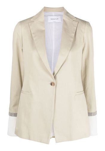 Fabiana Filippi single-breasted blazer - Nude