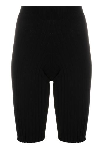 Fabiana Filippi high-waisted knee-length shorts - Schwarz