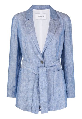 Fabiana Filippi belted linen blazer - Blau