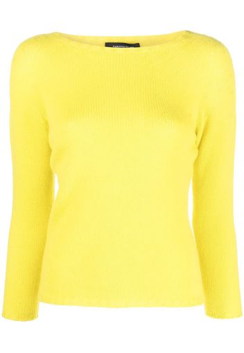 Fabiana Filippi Gerippter Kaschmirpullover - Gelb