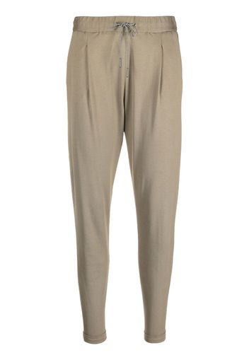 Fabiana Filippi cropped-leg cotton track pants - Braun