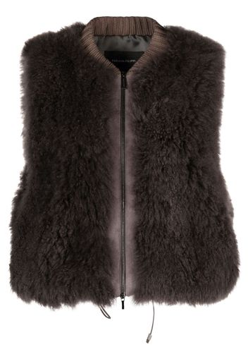 Fabiana Filippi Shearling-Weste - Grau