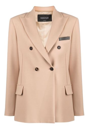 Fabiana Filippi Doppelreihiger Blazer - Nude