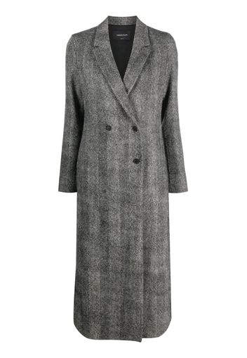 Fabiana Filippi herringbone double-breasted coat - Schwarz