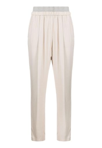 Fabiana Filippi pleated track pants - Nude