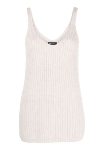 Fabiana Filippi ribbed-knit tank top - Nude