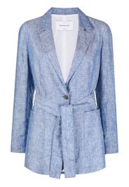 Fabiana Filippi belted linen blazer - Blau