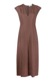 Fabiana Filippi tailored sleeveless midi dress - Braun