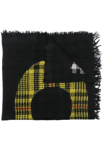 Faliero Sarti fringed-edge scarf - Schwarz