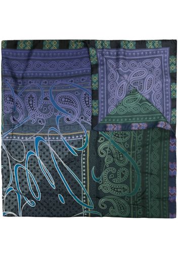 Faliero Sarti paisley-print logo scarf - Mehrfarbig