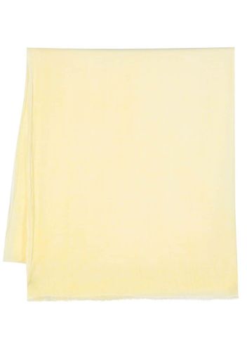 Faliero Sarti frayed linen scarf - Gelb