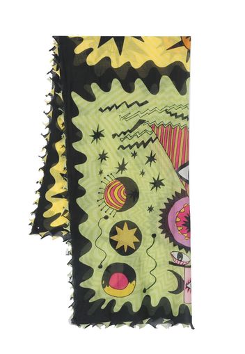 Faliero Sarti graphic-print scarve - Gelb