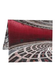 Faliero Sarti graphic-print wool scarf - Schwarz