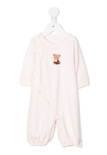 Familiar Pyjama mit Teddy-Print - Rosa