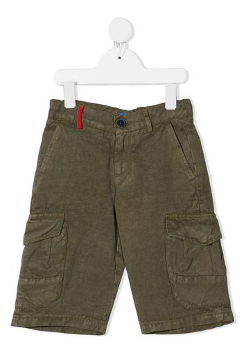 Fay Kids Cargo-Shorts mit Klappentaschen - Grün