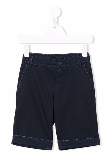 Fay Kids mid-rise bermuda shorts - Blau