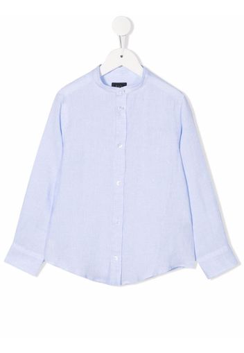 Fay Kids button-down fitted shirt - Blau