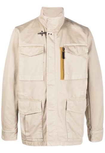 Fay flap-pockets parka - Nude