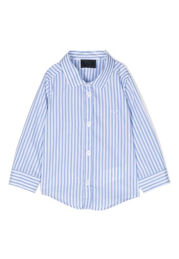 Fay Kids striped cotton shirt - Weiß