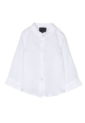 Fay Kids logo-embroidered shirt - Weiß