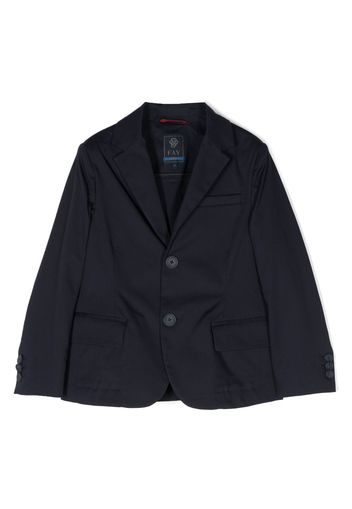 Fay Kids single-breasted cotton blazer - Blau