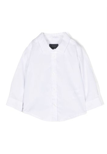 Fay Kids button-up long-sleeved shirt - Weiß