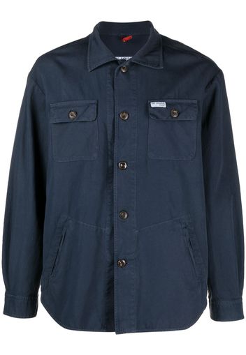 Fay button-up shirt jacket - Blau