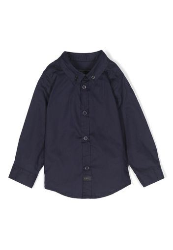 Fay Kids button-down cotton shirt - Blau