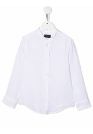 Fay Kids collarless buttoned shirt - Weiß