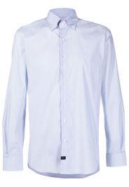 FAY long-sleeve cotton shirt - Blau